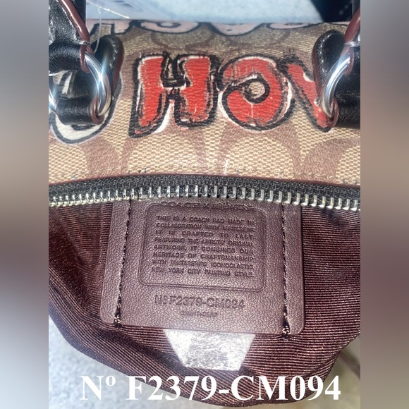 Coach Signature Coach × Mint + Serf Lacey Barrel Multi Colored Crossbody Bag NWT - Picture 8 of 14